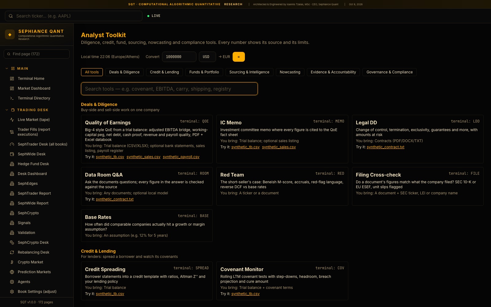 Analyst Toolkit